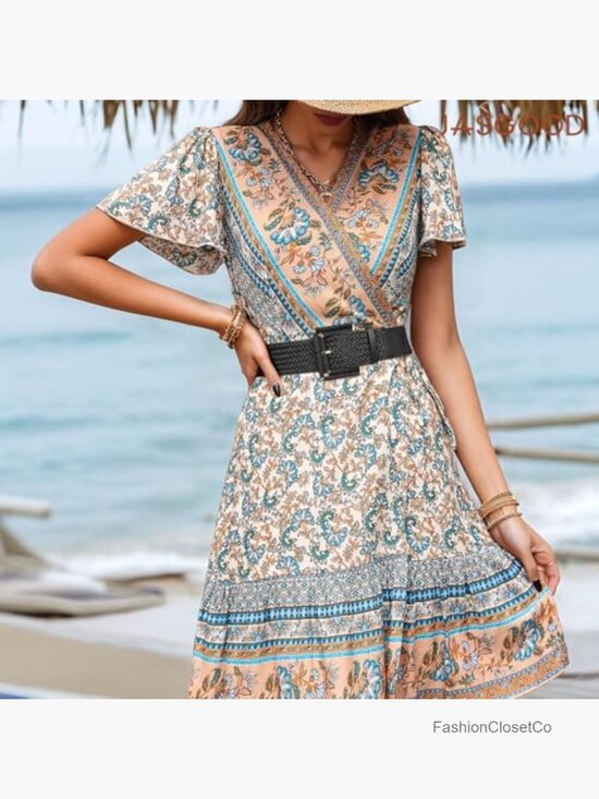 Wide Woven Belt for Dresses Rattan Waist Belt Braided Boho with Square Buckle